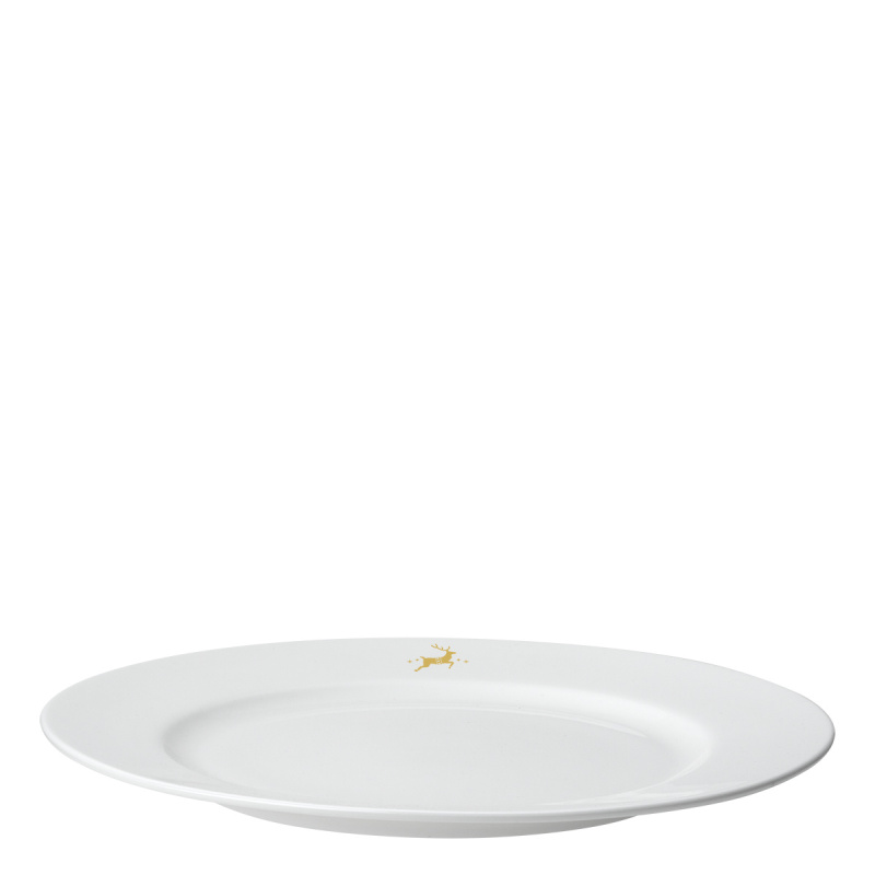 Mělký servírovací talíř 28 cm — Premium Platinum Line Merry Christmas