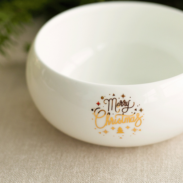 Miska na cereálie 10 cm — Premium Platinum Line Merry Christmas