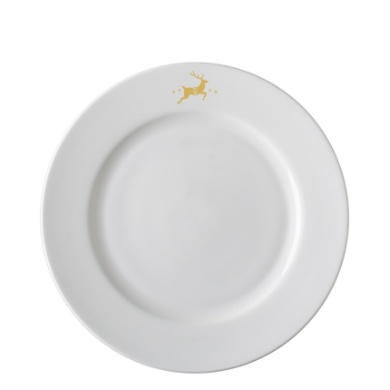 Mělký servírovací talíř 28 cm — Premium Platinum Line Merry Christmas