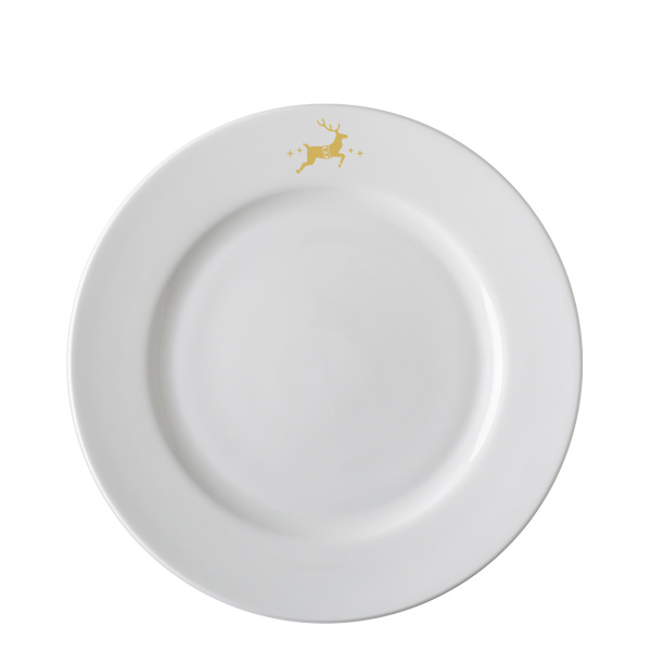 Mělký servírovací talíř 28 cm — Premium Platinum Line Merry Christmas