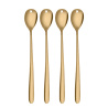 Latté lžičky se srdíčkem zlaté 4 ks set — Love Cutlery