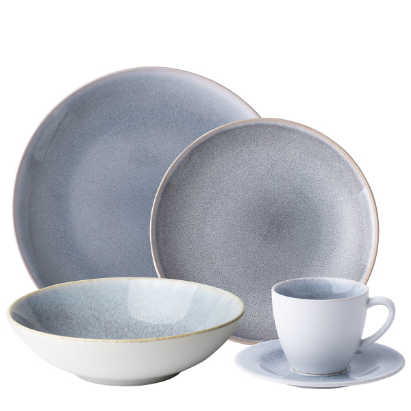 Porcelánová sada 20 ks – Gaya Atelier Glacial Ice Lunasol