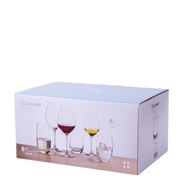 Sklenice Tumbler 460 ml 6 ks - Optima Glas Lunasol