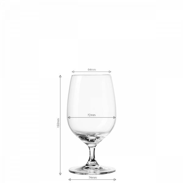 Sklenice na stopce 310 ml set 4 ks - Univers Glas Lunasol META Glass