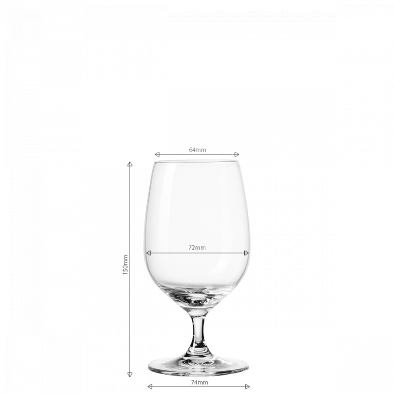 Sklenice na stopce 310 ml set 4 ks - Univers Glas Lunasol META Glass