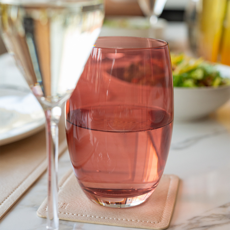 Sklenice Tumbler červené 460 ml 6 ks - Optima Glas Lunasol