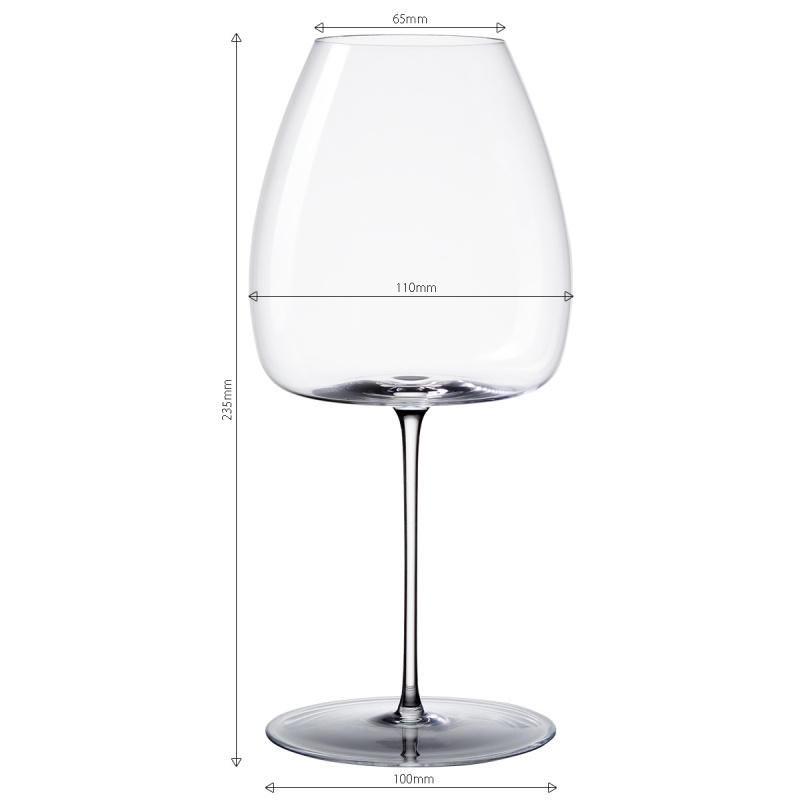 Sklenice na červené víno 765 ml sada 2 ks – Green Wave Platinum Line Lunasol II