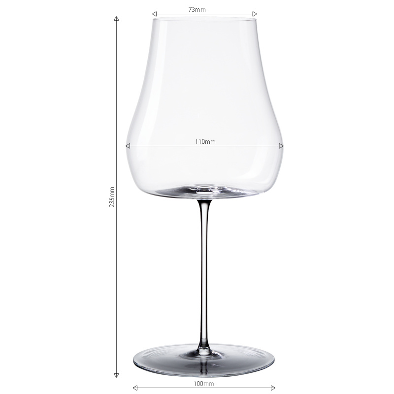 Sklenice na červené víno 530 ml sada 2 ks – Green Wave Platinum Line Lunasol II