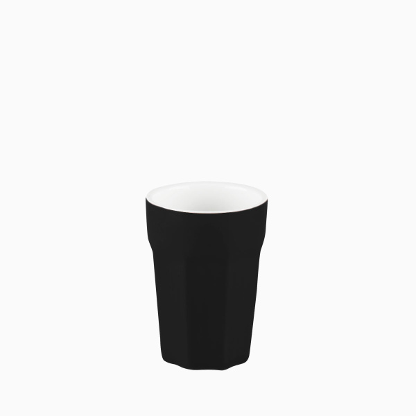 Porcelánový šálek malý černý 80 ml - RGB
