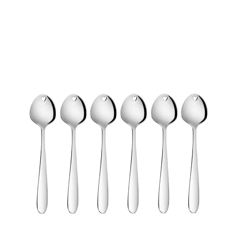 Zmrzlinové lžičky se srdíčkem 6 ks set - Love Cutlery