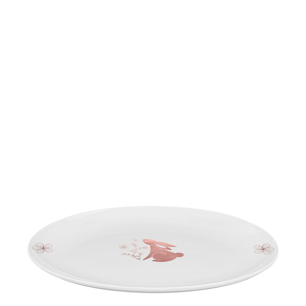 Oválný servírovací talíř Bunny 26 cm – Premium Platinum Line Easter