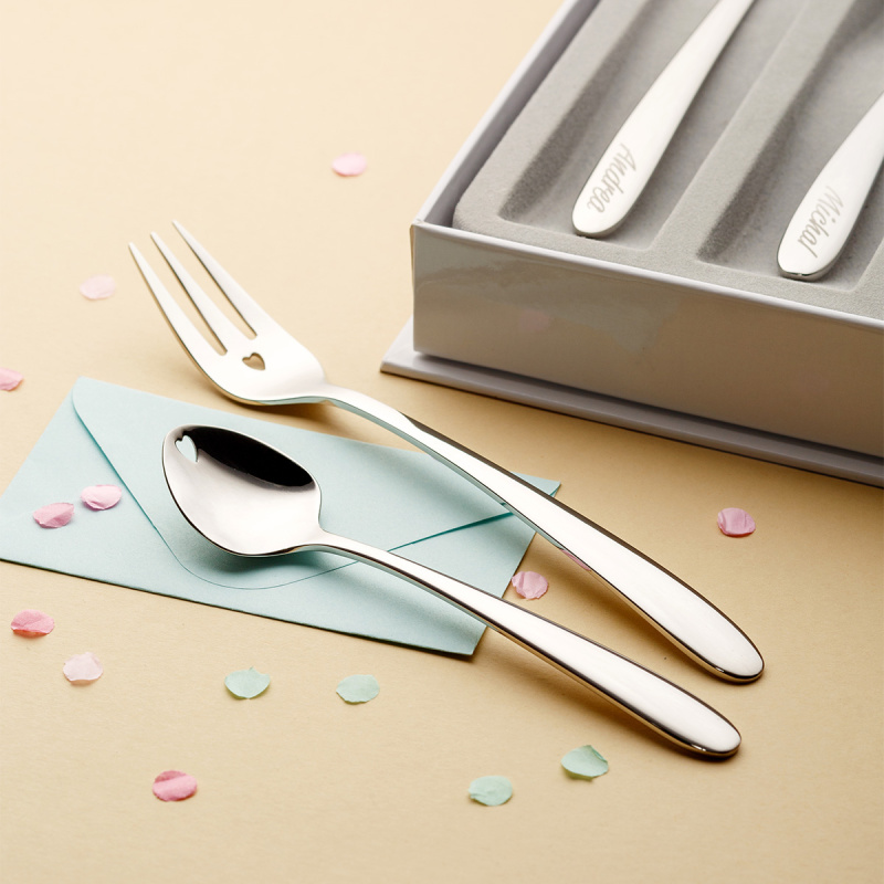 Zmrzlinové lžičky se srdíčkem 6 ks set - Love Cutlery