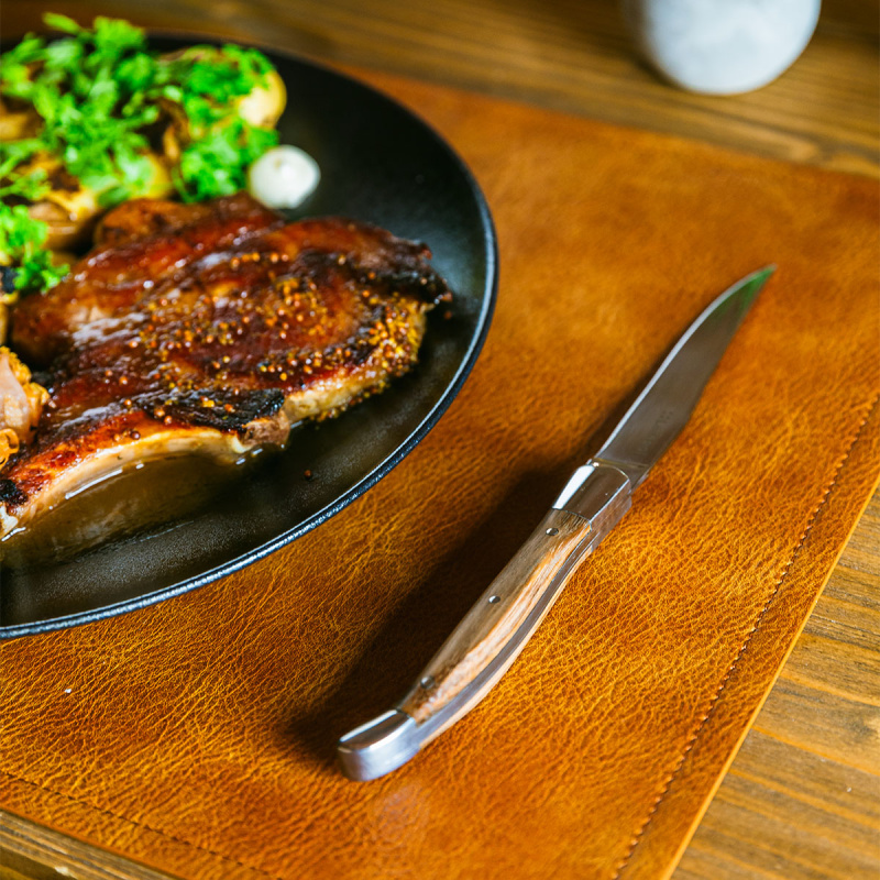 Steakové nože v dřevěném boxu set 6 ks - Basic