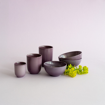 Miska ø 12,5 cm | Gaya Solatelier Aubergine