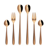 Dárková sada se srdcem 6 ks růžové zlato — Love Cutlery