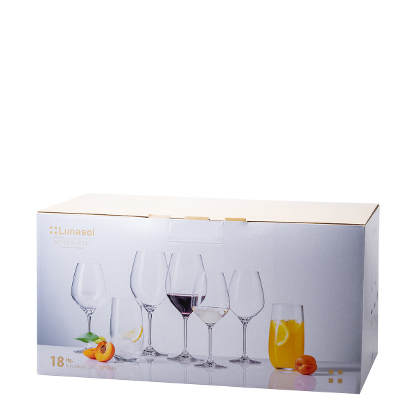Startovací sada sklenic do domácnosti 18 ks – Optima Glas Lunasol