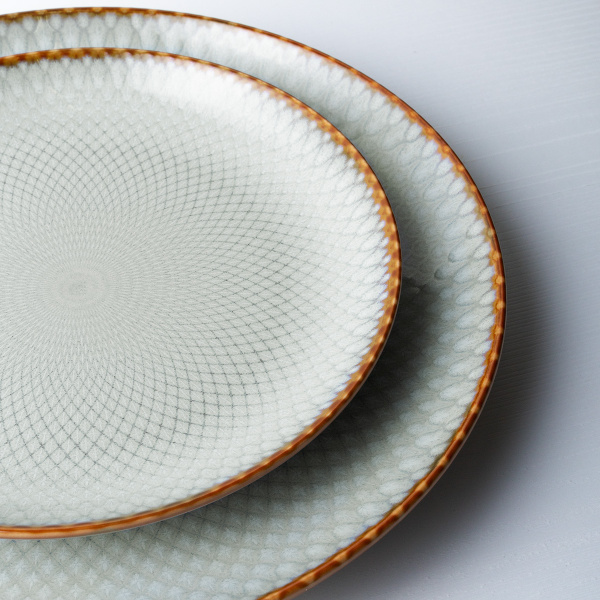 Dezertní talíř Coupe 20 cm sada 4 ks - Elements Day Mandala