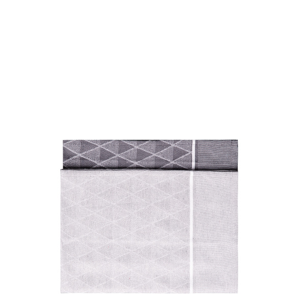Světle šedá kuchyňská utěrka 50 x 70 cm 2 ks – Basic Ambiente