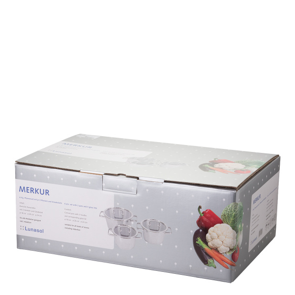 Sada hrnců 6 ks - Merkur Lunasol