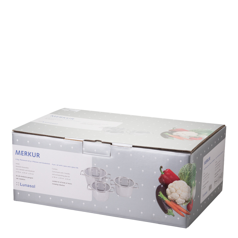 Sada hrnců 6 ks - Merkur Lunasol