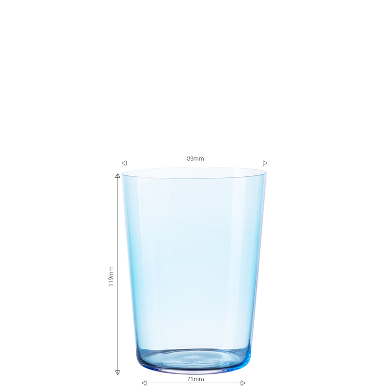 Sklenice Tumbler modré 515 ml sada 6 ks – 21st Century Glas Lunasol META Glass