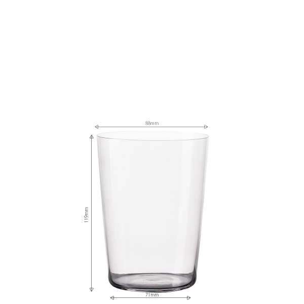 Sklenice Tumbler šedé 515 ml sada 6 ks – 21st Century Glas Lunasol META Glass
