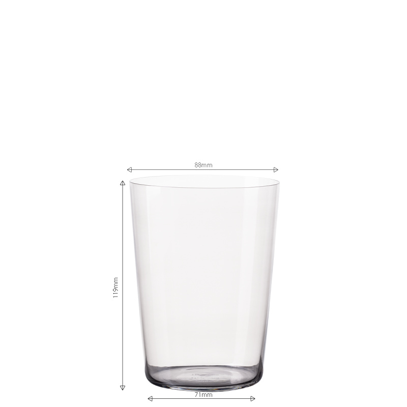 Sklenice Tumbler šedé 515 ml sada 6 ks – 21st Century Glas Lunasol META Glass