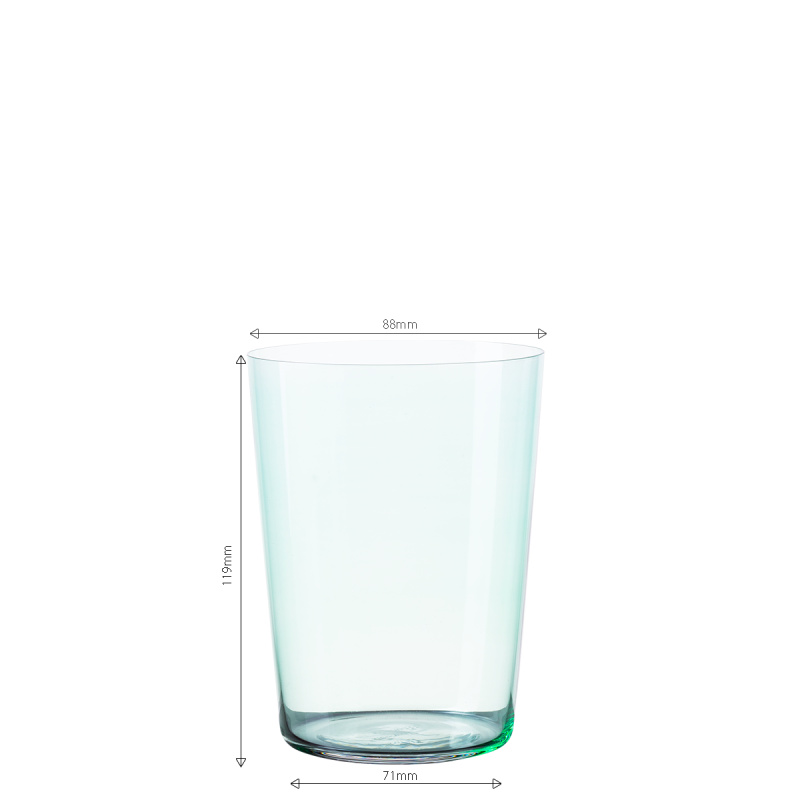 Sklenice Tumbler zelené 515 ml sada 6 ks – 21st Century Glas Lunasol META Glass