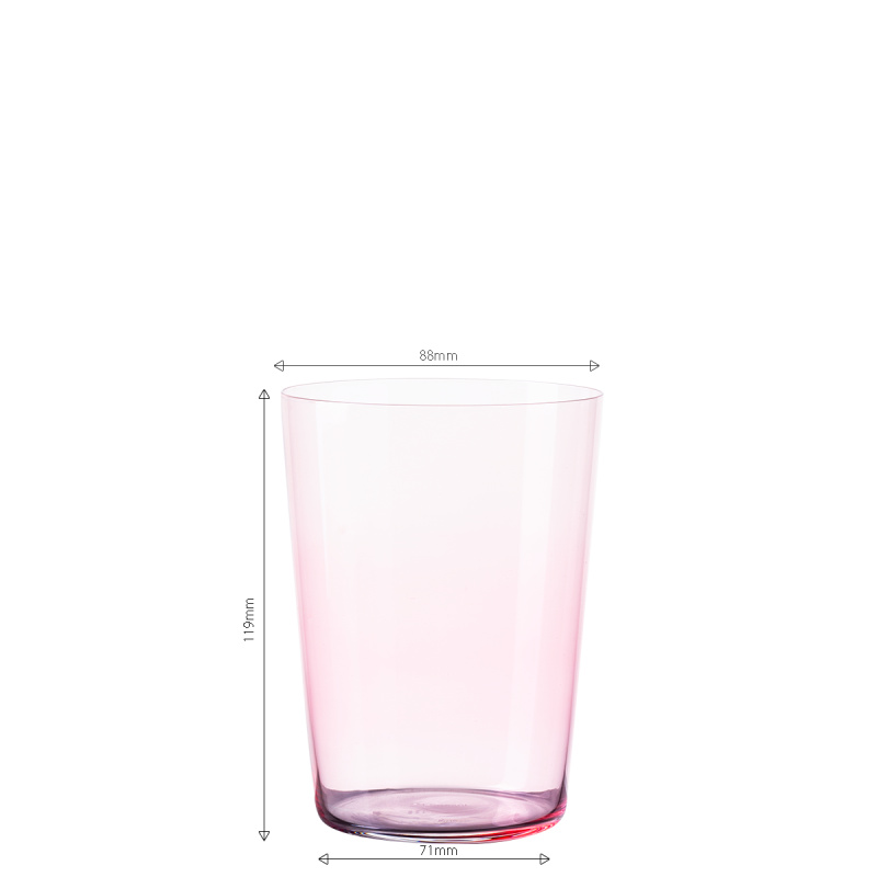 Sklenice Tumbler červené 515 ml sada 6 ks – 21st Century Glas Lunasol META Glass