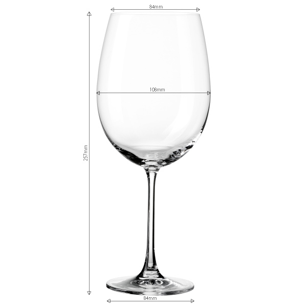 Sklenice na červené víno 850 ml sada 4 ks - Benu Glas Lunasol META Glas