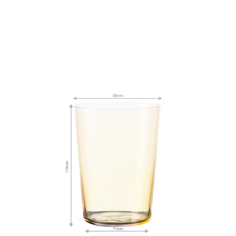 Sklenice Tumbler žluté 515 ml sada 6 ks – 21st Century Glas Lunasol META Glass