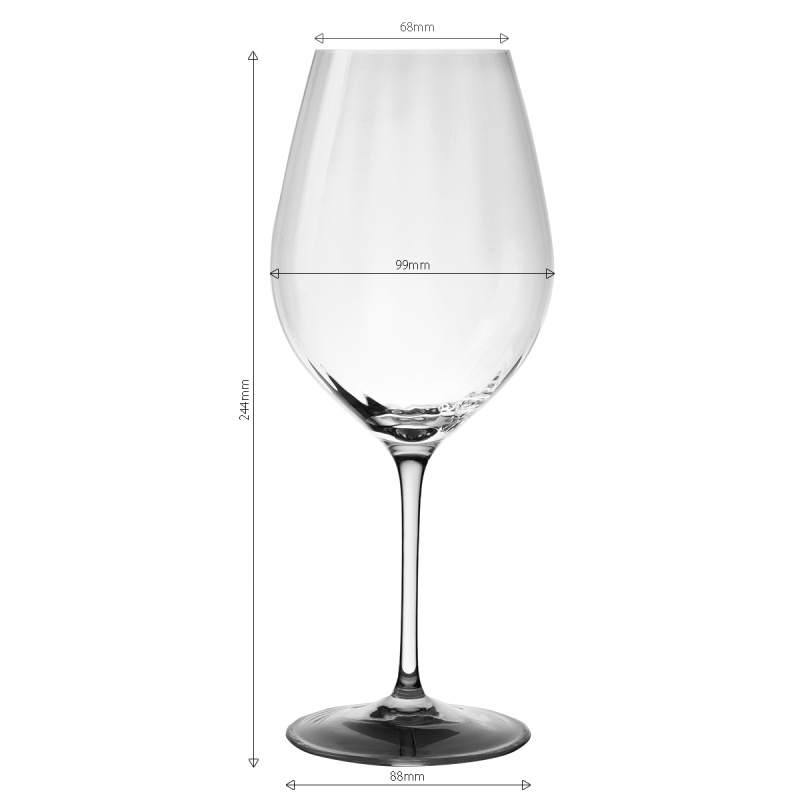 Sklenice na červené víno 660 ml sada 6 ks - Optima Line Glas Lunasol