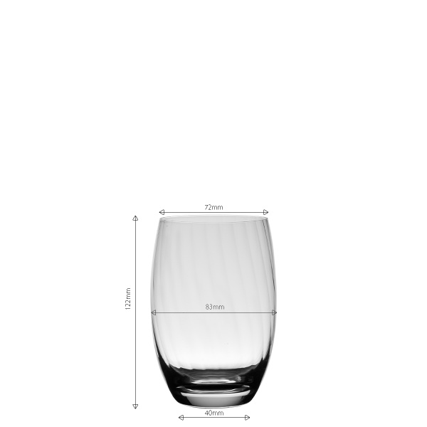 Sklenice Tumbler 460 ml 6 ks - Optima Line Glas Lunasol