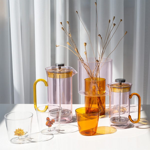 French press velký růžový 900 ml | Ichendorf