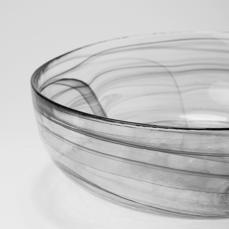 Miska černá 21 cm - Elements Glass