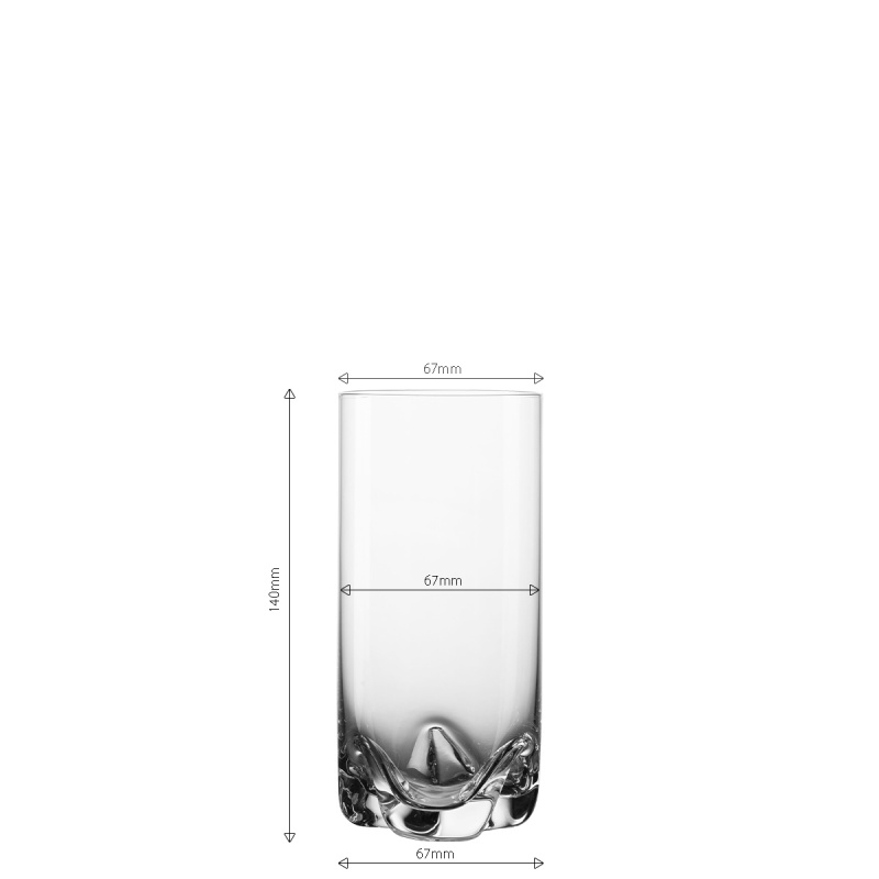 Sklenice Tumbler 350 ml sada 4 ks - Anno Glas Lunasol META Glass