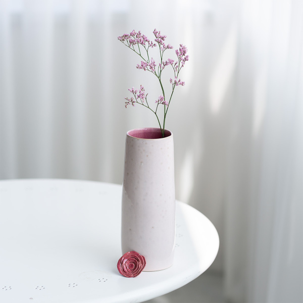 Váza 23 cm | Gaya Solatelier Rose Crystal