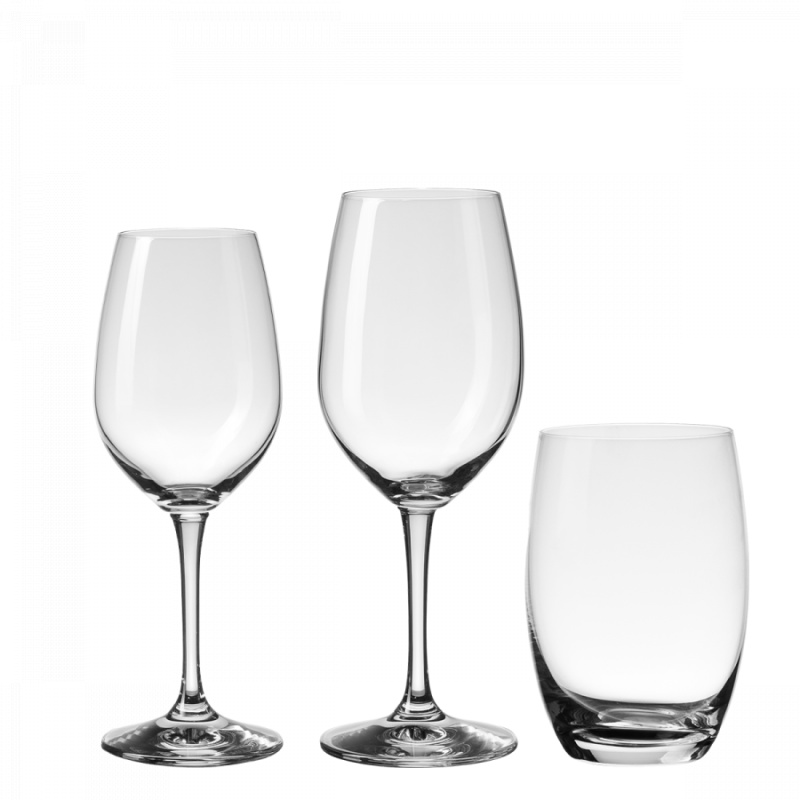 Startovací sada sklenic do domácnosti 12 ks - BASIC Glas Lunasol