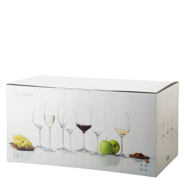 Startovací sada sklenic do domácnosti 18 ks – Premium Glas Crystal