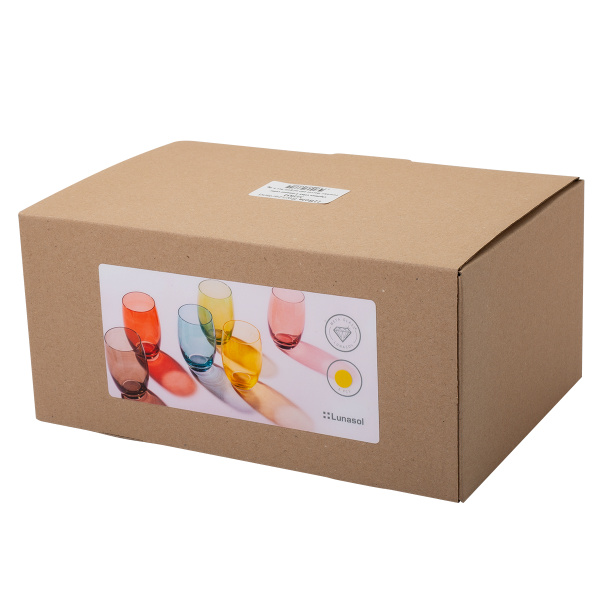 Sklenice Tumbler taupe 460 ml 6 ks - Optima Glas Lunasol