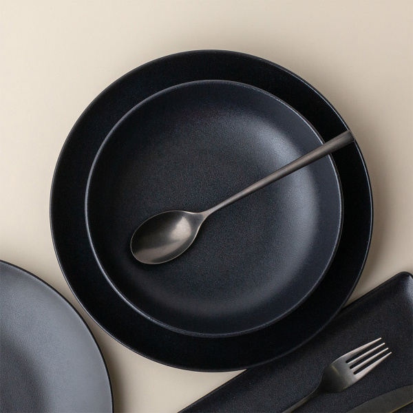 Talíř hluboký U-Coupe 21 cm — Basic černý matný