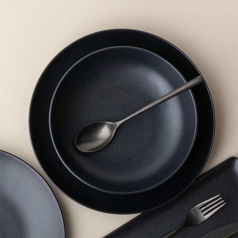 Talíř hluboký U-Coupe 21 cm — Basic černý matný