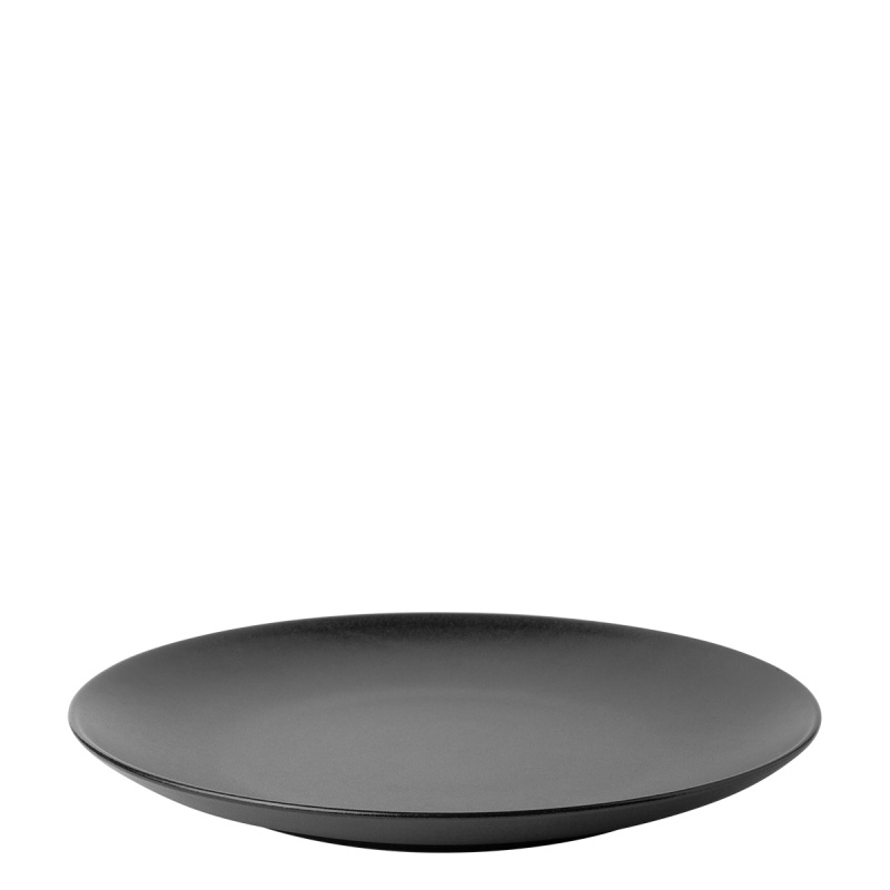 Mělký talíř 27 cm 4 ks - Basic černý matný