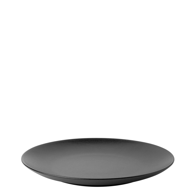 Talíř mělký 24 cm 4 ks - Basic černý matný