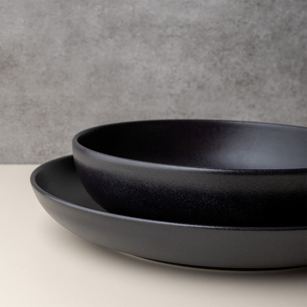 Talíř hluboký U-Coupe 21 cm — Basic černý matný