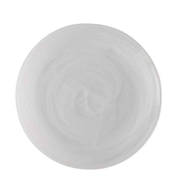 Talíř mělký bílý 28 cm - Elements Glass
