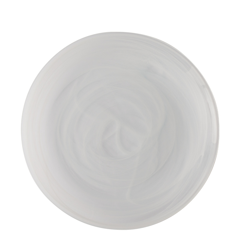 Talíř mělký bílý 28 cm - Elements Glass