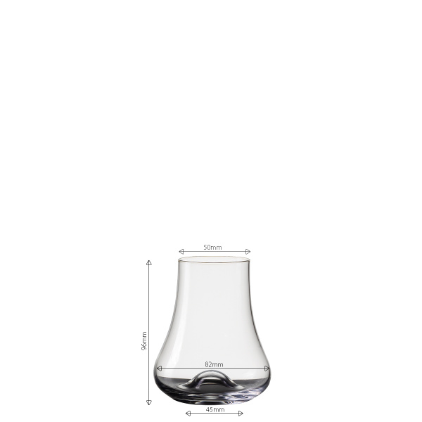 Sklenice na whisky Wave 240 ml, sada 4 ks - Univers Glas Lunasol