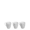 Šálek na mléko, čaj nebo cappuccino 320 ml set 3 ks - Basic Dots