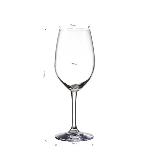 Sklenice na červené víno 380 ml sada 4 ks - BASIC Glas Lunasol META Glass